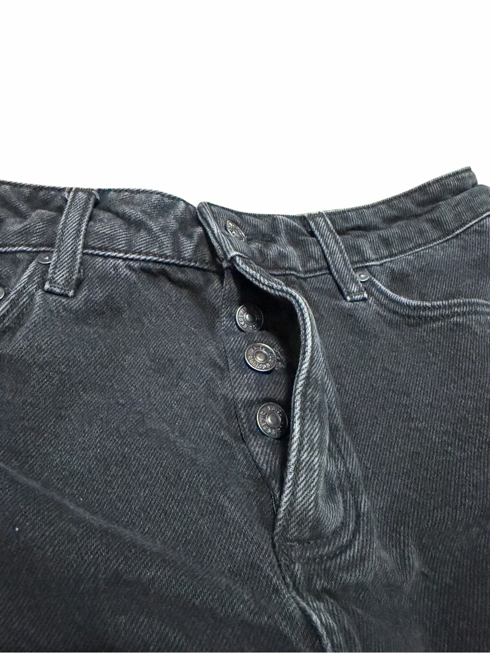 Paige Noella High Rise Cutoff Denim Shorts | Black Dove | Size 26